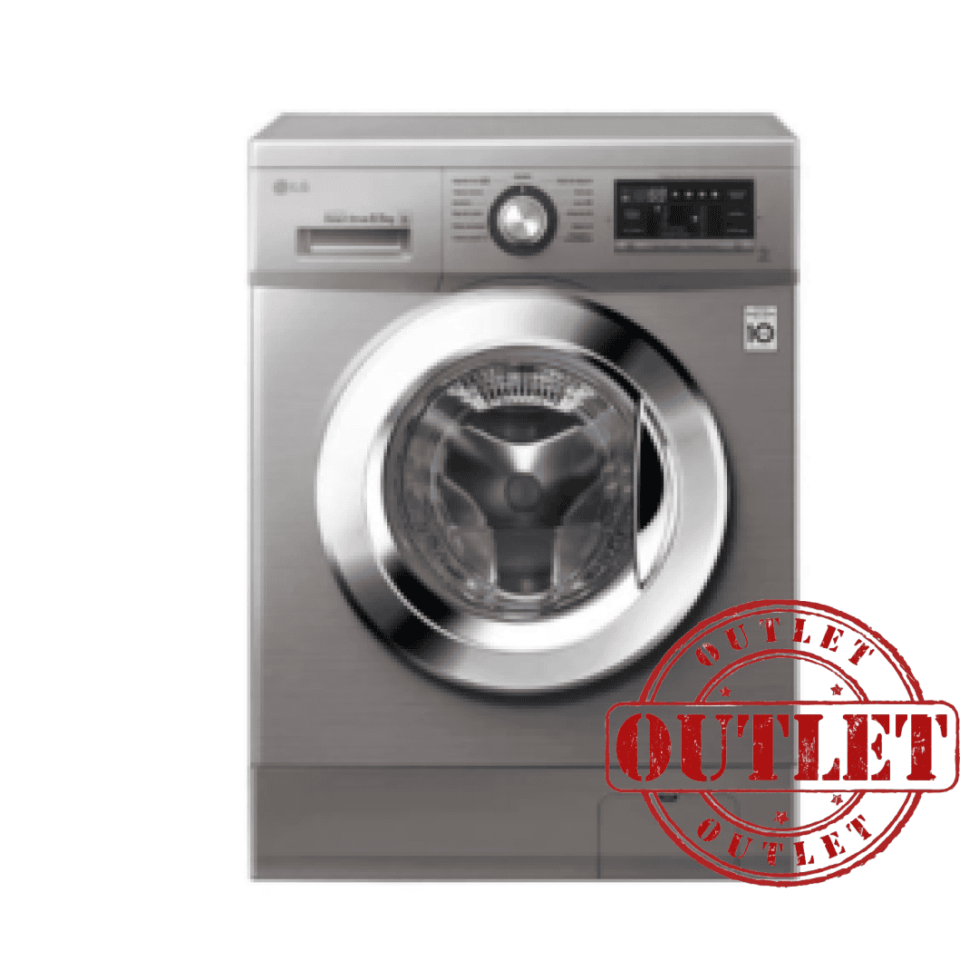 Lavarropas LG 8.5kg 1400RPM ACERO