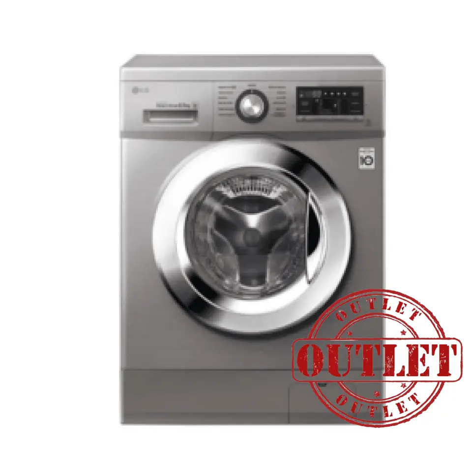 Lavarropas LG 8.5kg 1400RPM ACERO