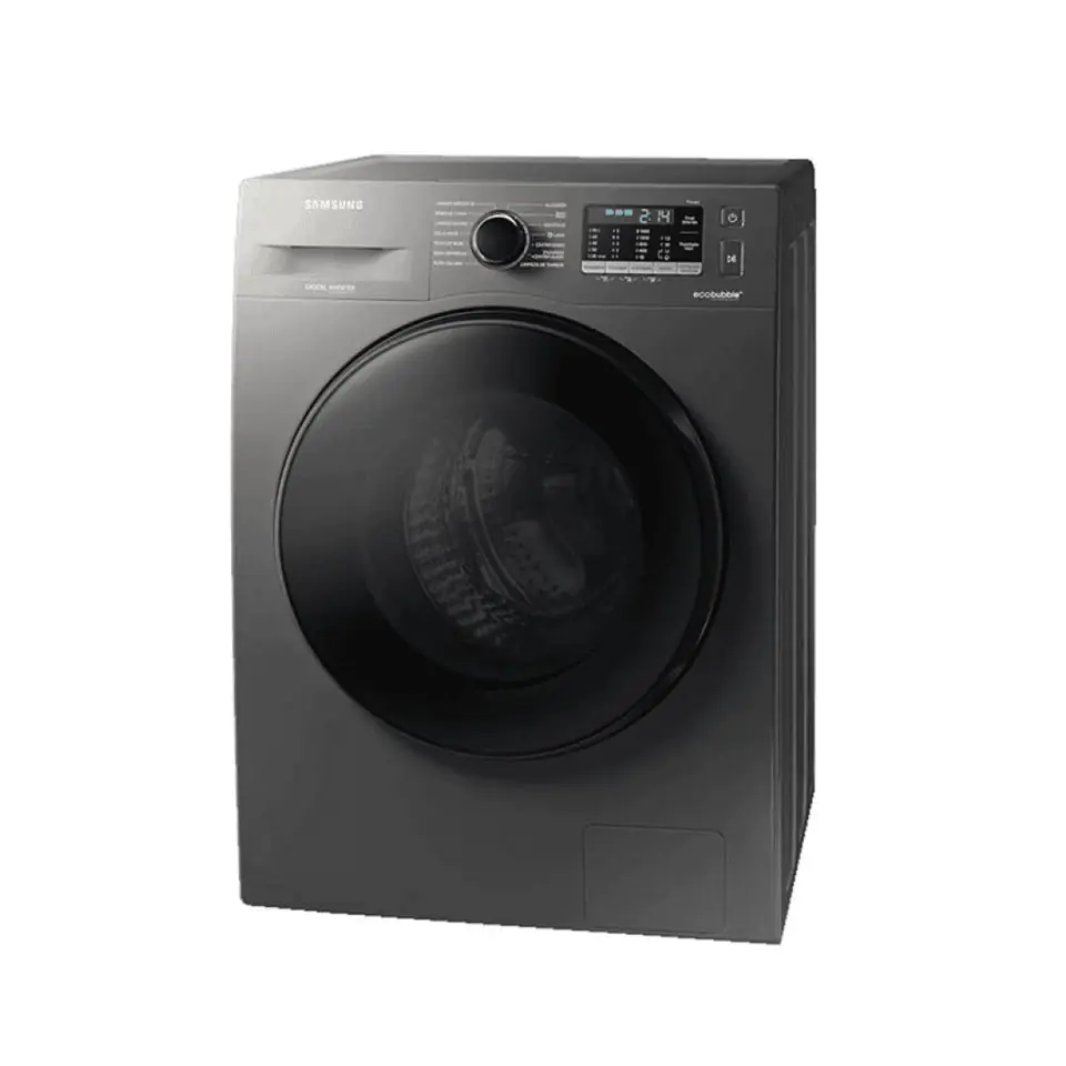 Lavarropas Samsung 9 kg Inverter  1400rpm Acero - Ecobubble