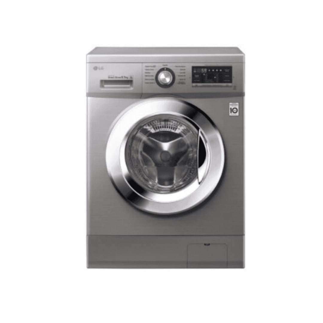 Lavarropas LG 8,5kg 1400rpm inverter acero
