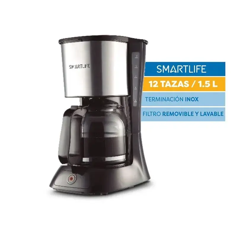 Cafetera SMARTLIFE Eléctrica de Filtro 12 tazas - SL-CM9402