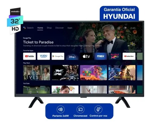 TV HYUNDAI SMART 32" HD7A ANDROID - PRIMERA