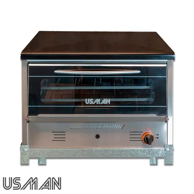 Horno Pizzero Usman 502 6 Moldes Acero Inoxidable Con Base