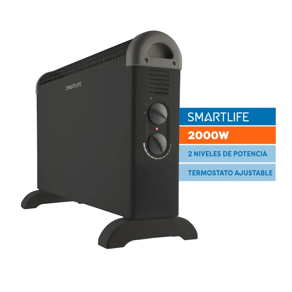 Convector de aire SMARTLIFE 2000W -  SL-COV2000BPN