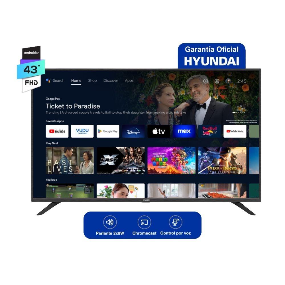 TV HYUNDAI SMART 43" FHD7A ANDROID - PRIMER