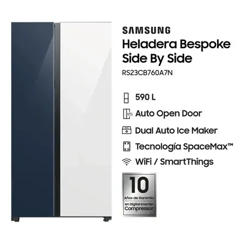 HELADERA SAMSUNG BESPOKE RS23CB70NA7PBG NAVY - OUTLET