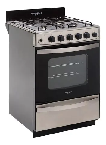 COCINA WHIRLPOOL 4 QUEMADORES  WFX57DWDNA ACERO - OUTLET REJILLA COMUN