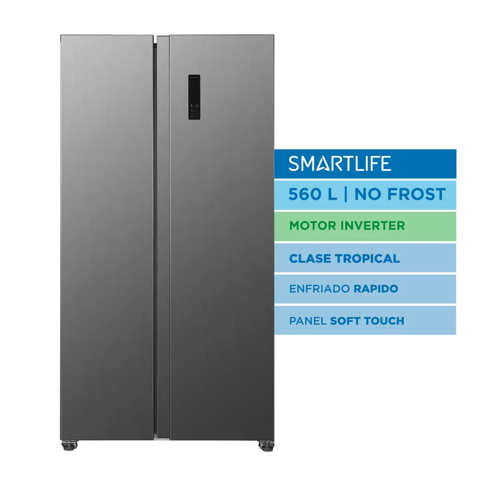Heladera SMARTLIFE Side by Side No Frost Digit Inverter 560L - SL-SBS690S2P