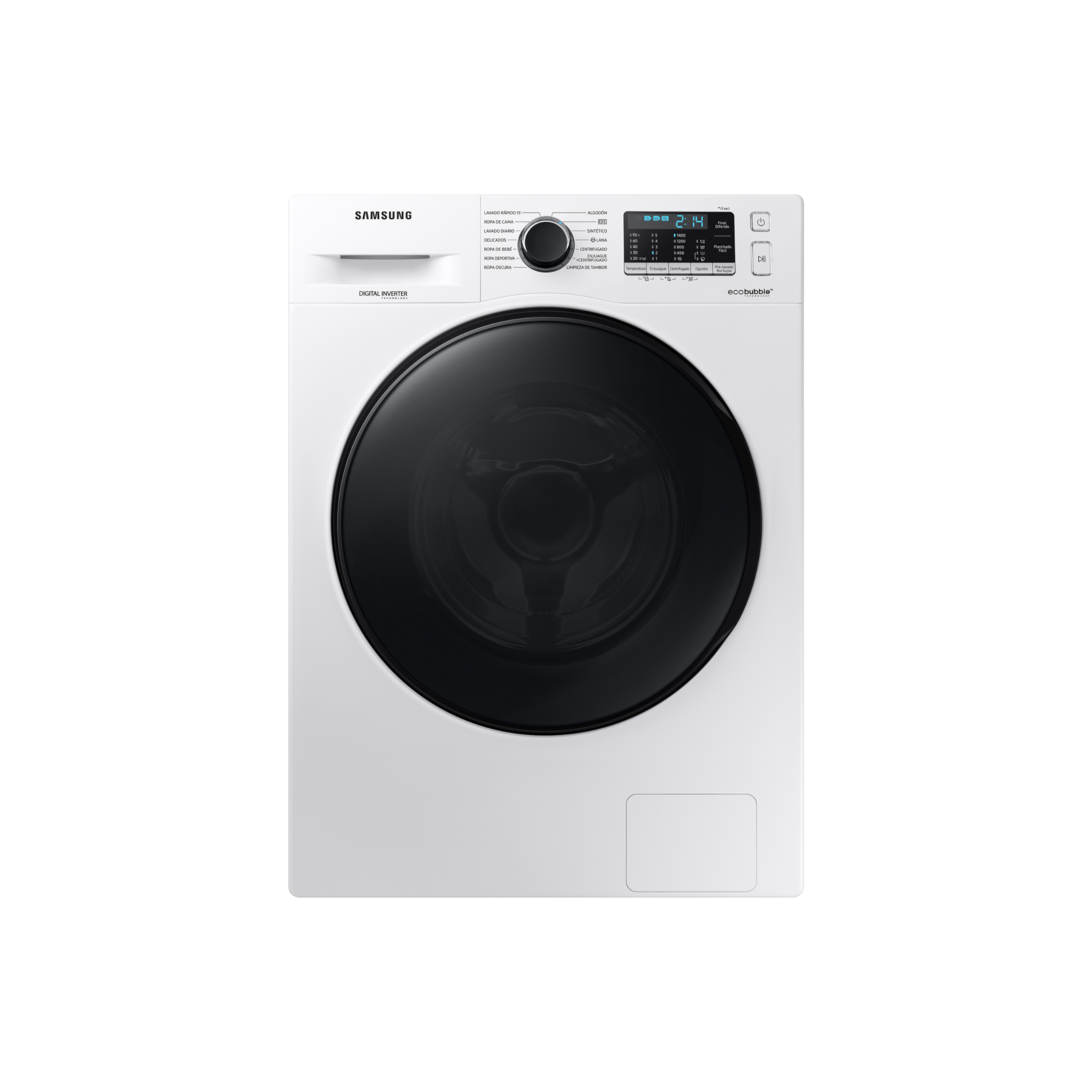 Lavarropas SAMSUNG 9.5kg Blanco Carga Frontal Digital Inverter con Ecobubble OUTLET PREIMUM - WW95AA046BW