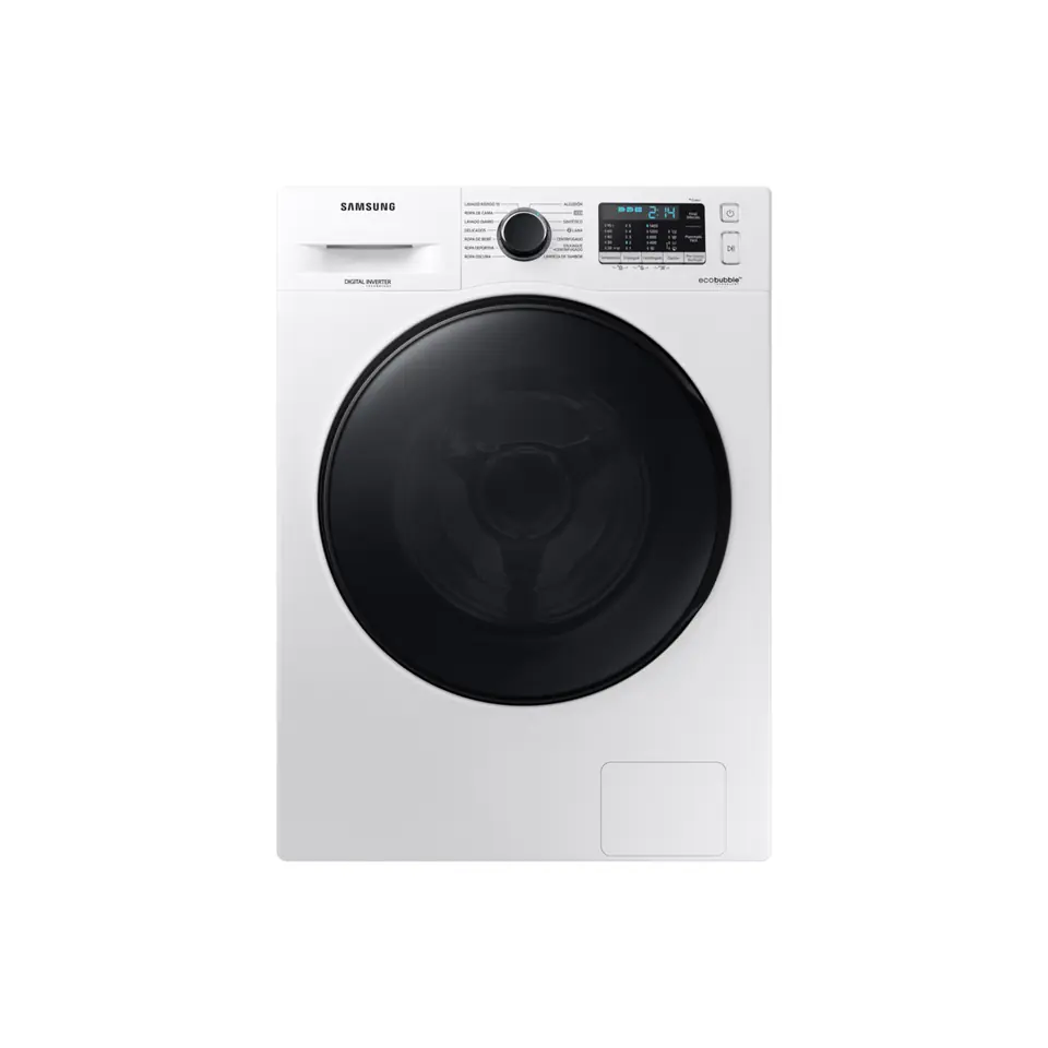 Lavarropas SAMSUNG 9.5kg Blanco Carga Frontal Digital Inverter con Ecobubble OUTLET PREIMUM - WW95AA046BW