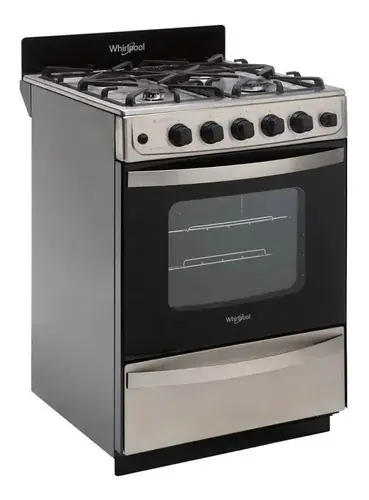 COCINA WHIRLPOOL 4 QUEMADORES WFX57DIDNA - OUTLET ACERO REJILLA FUNDICION