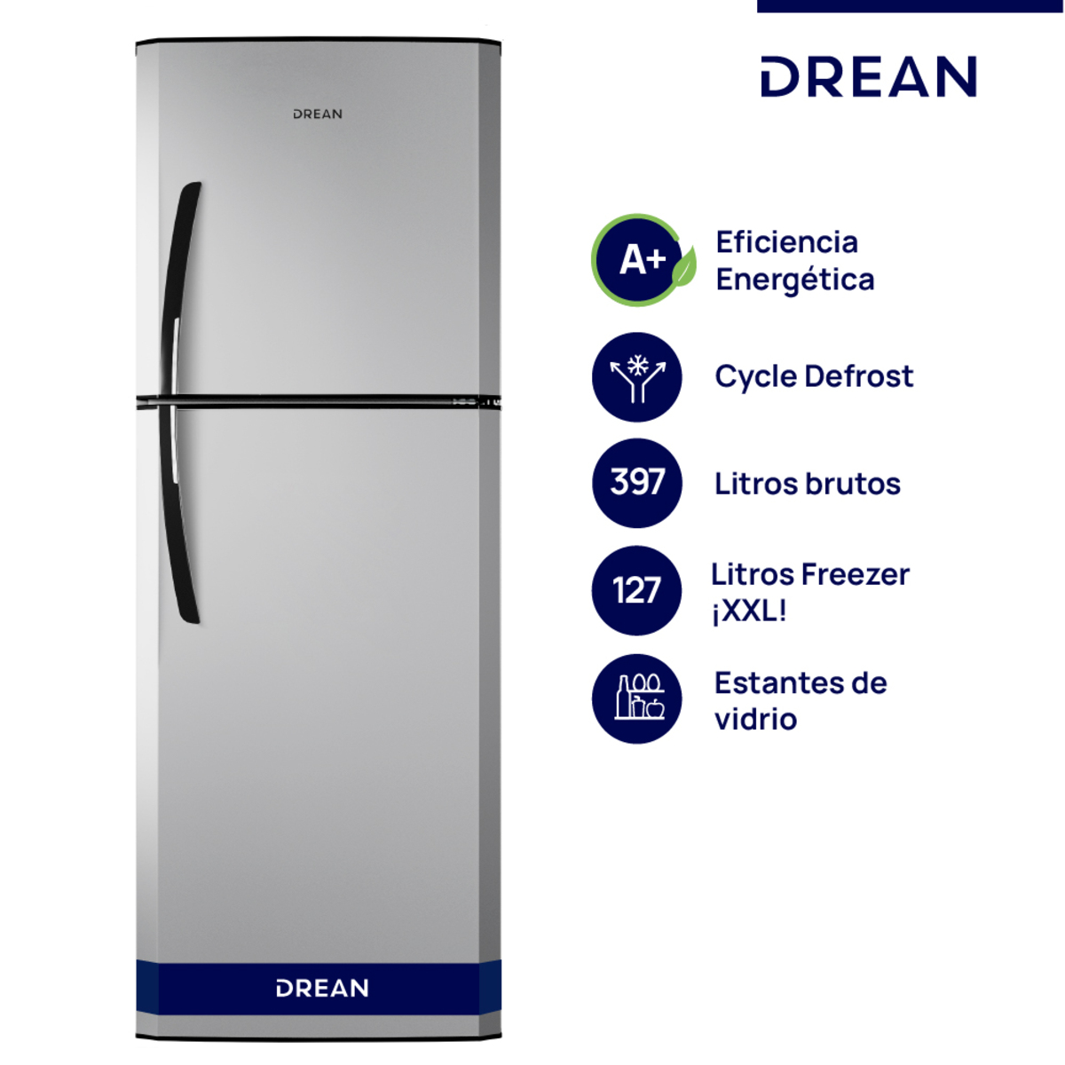 HELADERA DREAN 397LTS HDR400F30S OUTLET PREMIUM