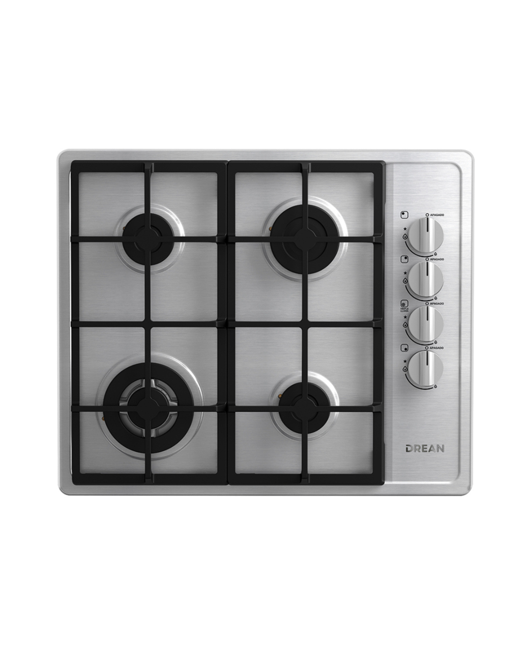 Anafe a Gas 60 cm Acero Inoxidable Drean - AGDR60EIA1