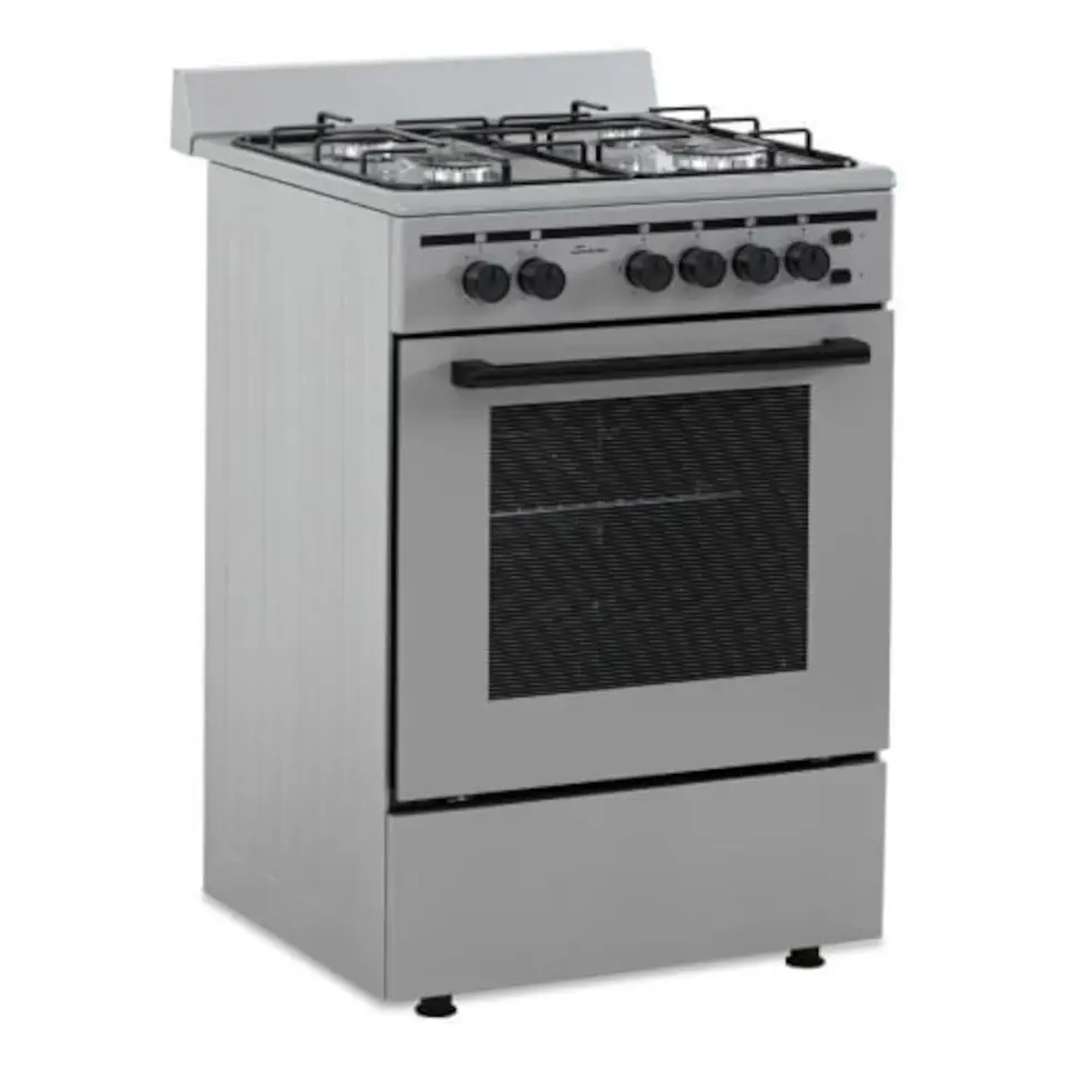Cocina Familiar Multigas 4 hornallas Plata