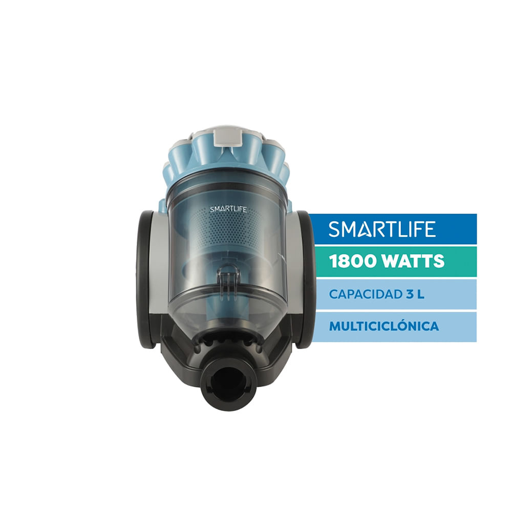 Aspiradora SMARTLIFE 1800 W Sin Bolsa Filtro HEPA OUTLET PREMIUM - SL-VC18BLB