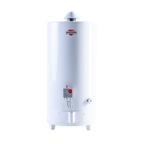 Termotanque Sherman Gas 80L Pie Blanco - TPGP080MSH13