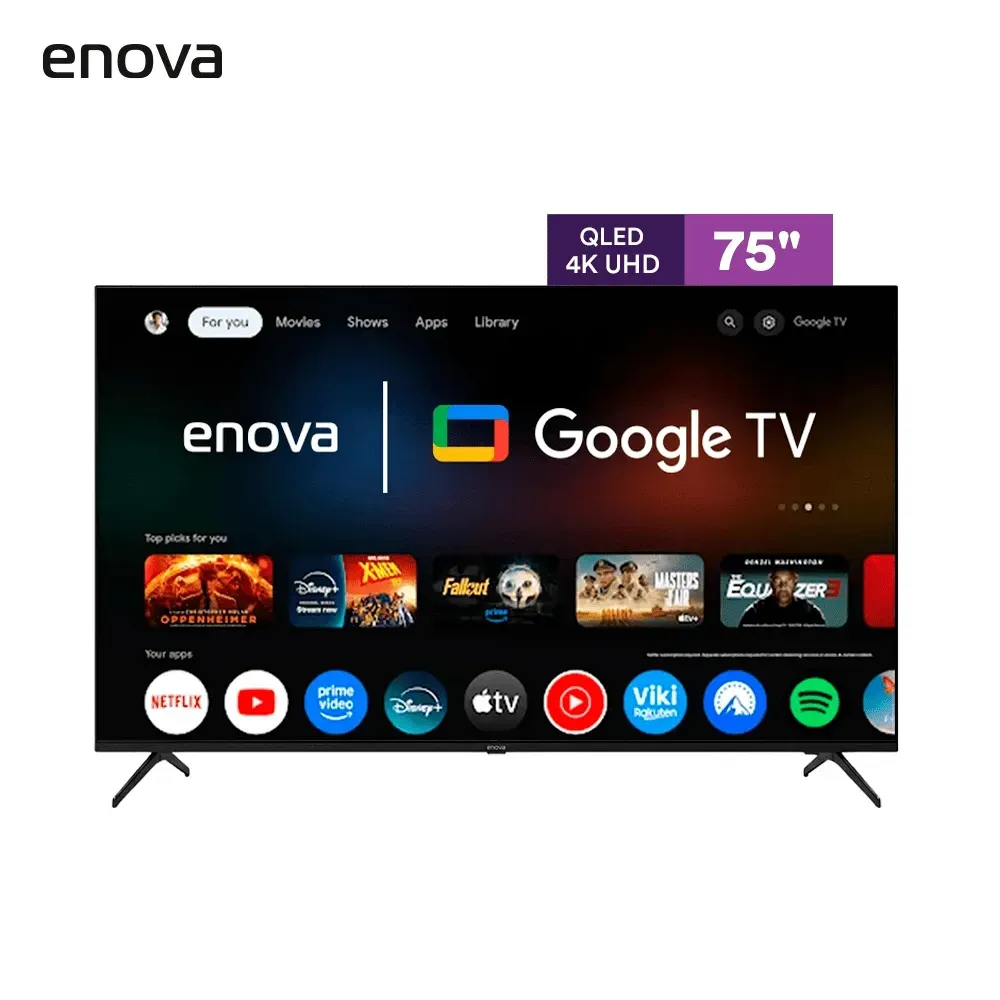 Smart Tv 75 ENOVA 4K ULTRA HD Google Tv - TE75UG10
