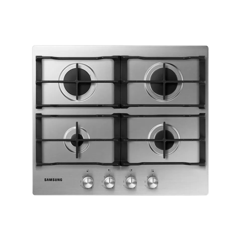 Anafe a Gas SAMSUNG 60 cm 4 Hornallas Acero Inoxidable - NA64H3010AS