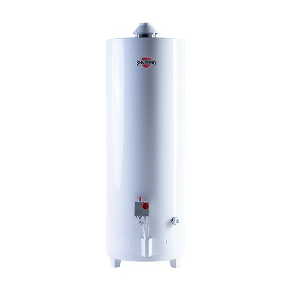 Termotanque Sherman Gas 120L Pie Blanco - TPGP120MSH13