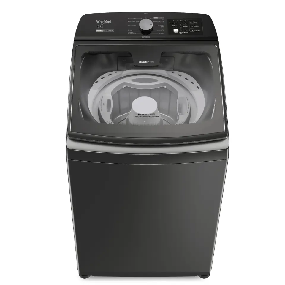 Lavarropas WHIRLPOOL 10 Kg Carga Superior Xpert Dual Wash Titanio OUTLET PREMIUM - WWH10ATDIM
