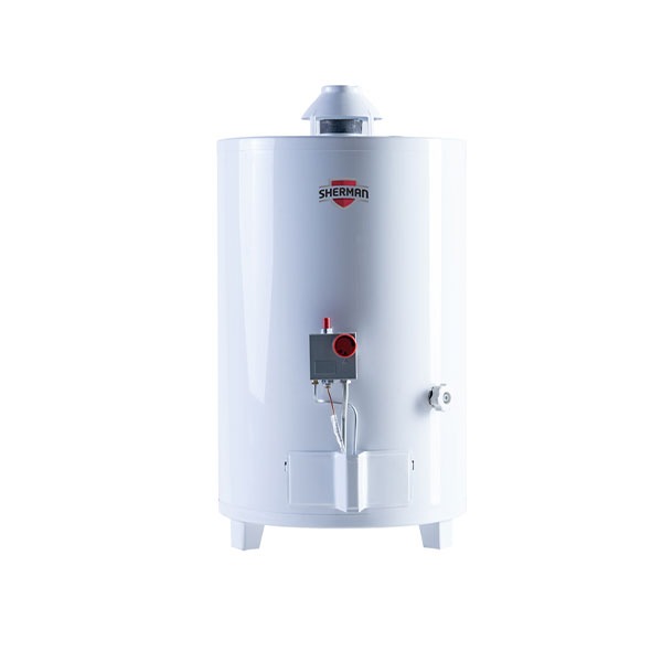 Termotanque Sherman Gas 50L Pie Blanco - TPGP050MSH13