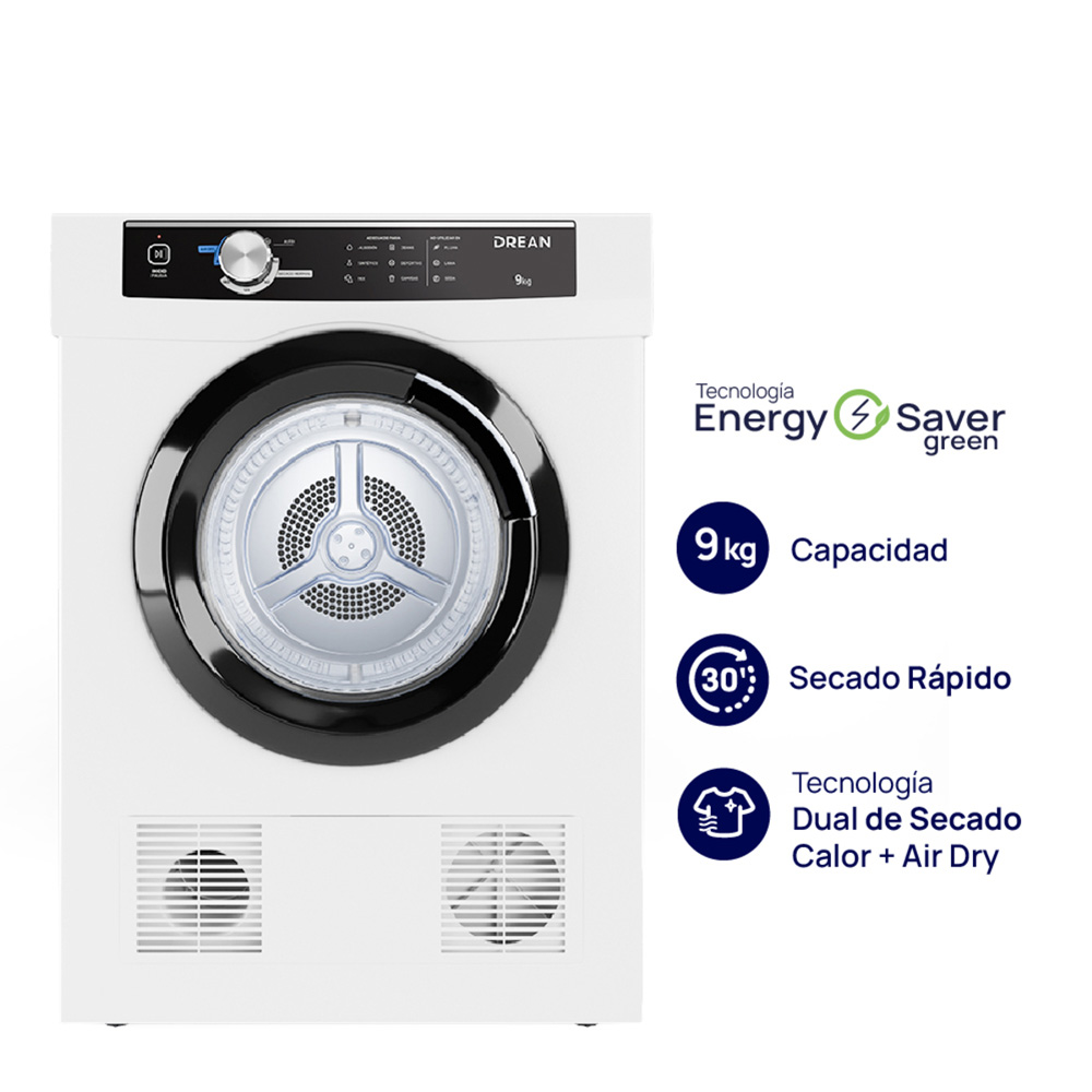 Secarropas DREAN 9 Kg por Calor Blanco PRIMERA - SED090VBCL0