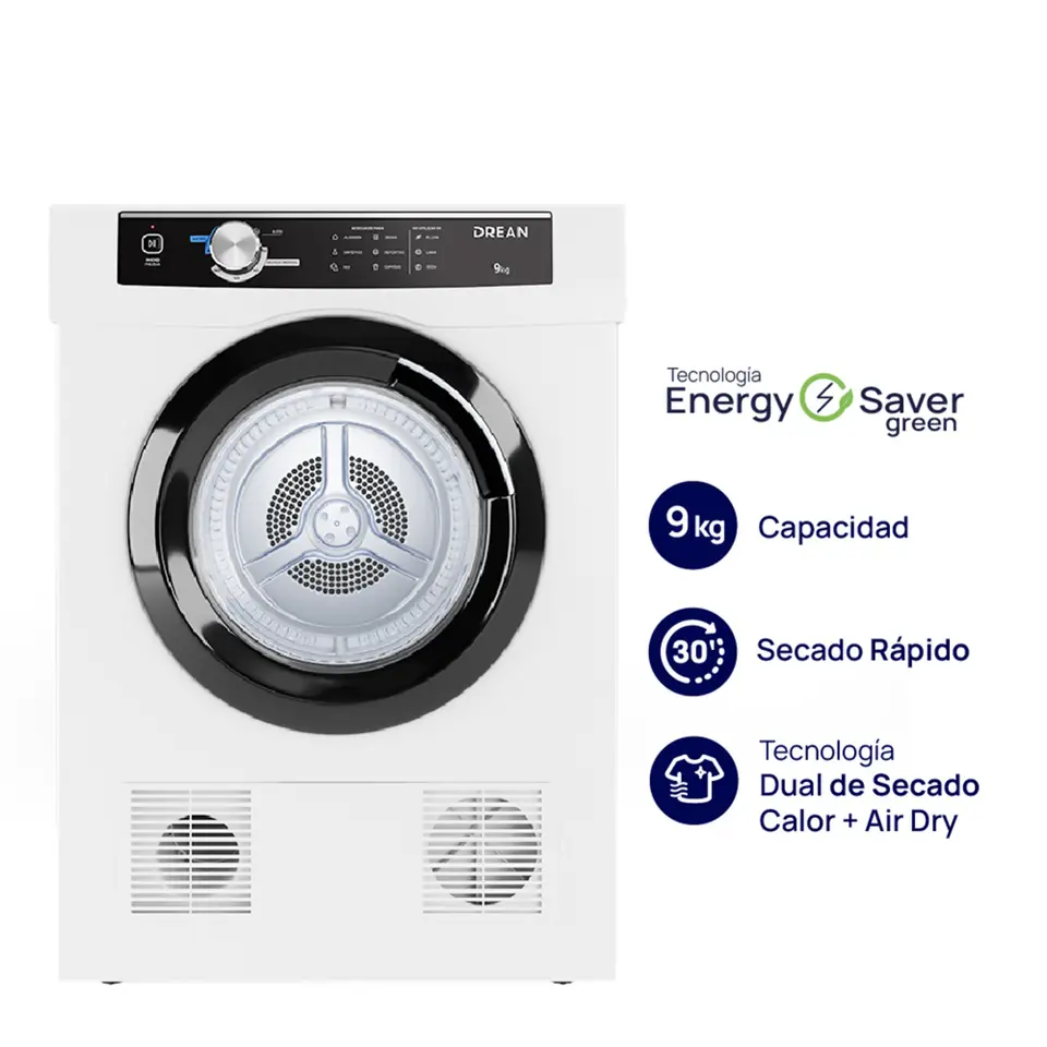 Secarropas DREAN 9 Kg por Calor Blanco PRIMERA - SED090VBCL0