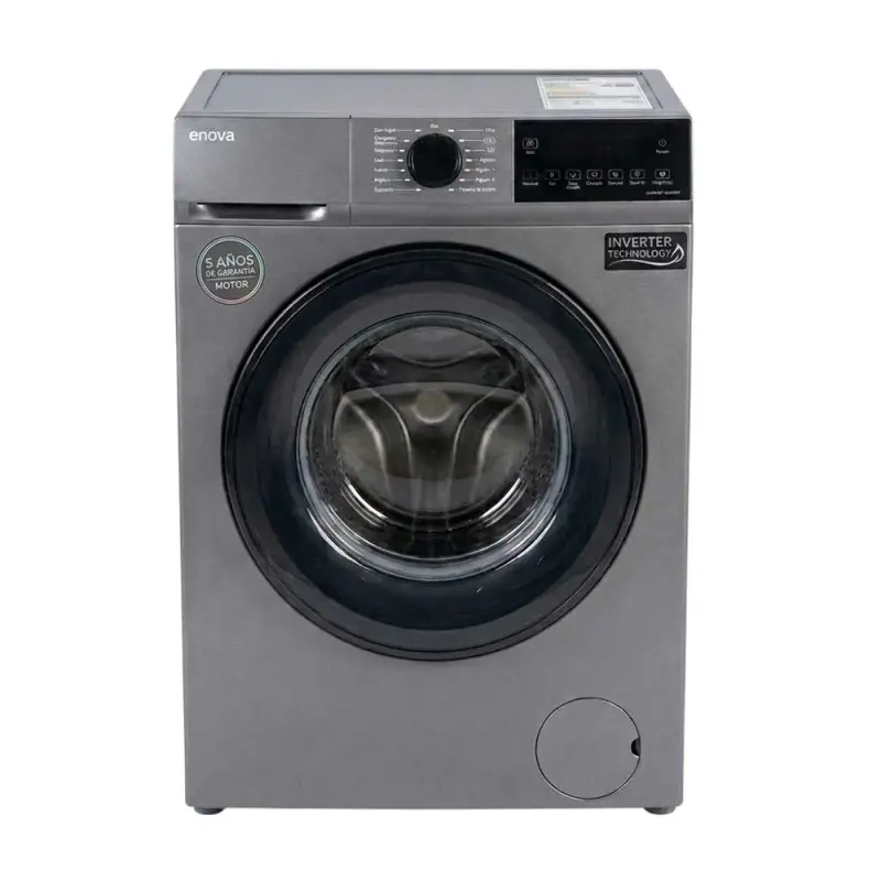 Lavarropas ENOVA 8 Kg Carga Frontal Inverter 1200 RPM Gris PRIMERA - LE08F12-GR