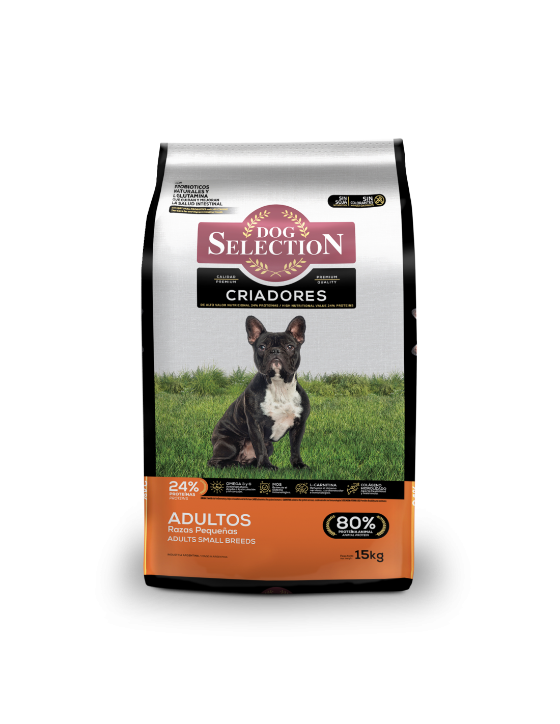 Dog seleccion criadores adulto raza pequeña x 15 kg