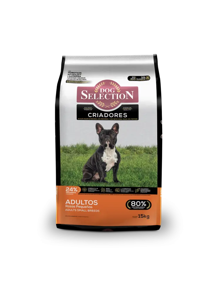 Dog seleccion criadores adulto raza pequeña x 15 kg