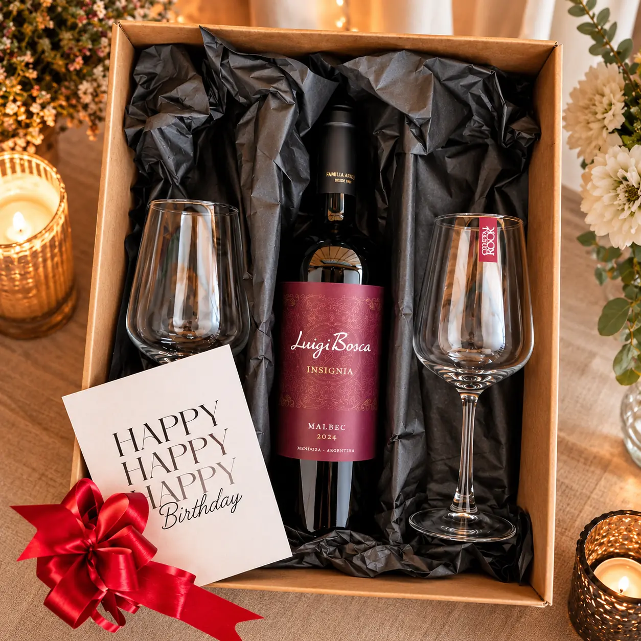 Box Brindis Luigi Bosca | Malbec & 2 Copas