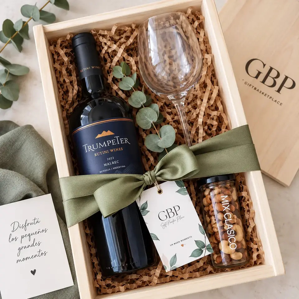 Box Brindis Gourmet | Trumpeter Malbec & Frutos Secos
