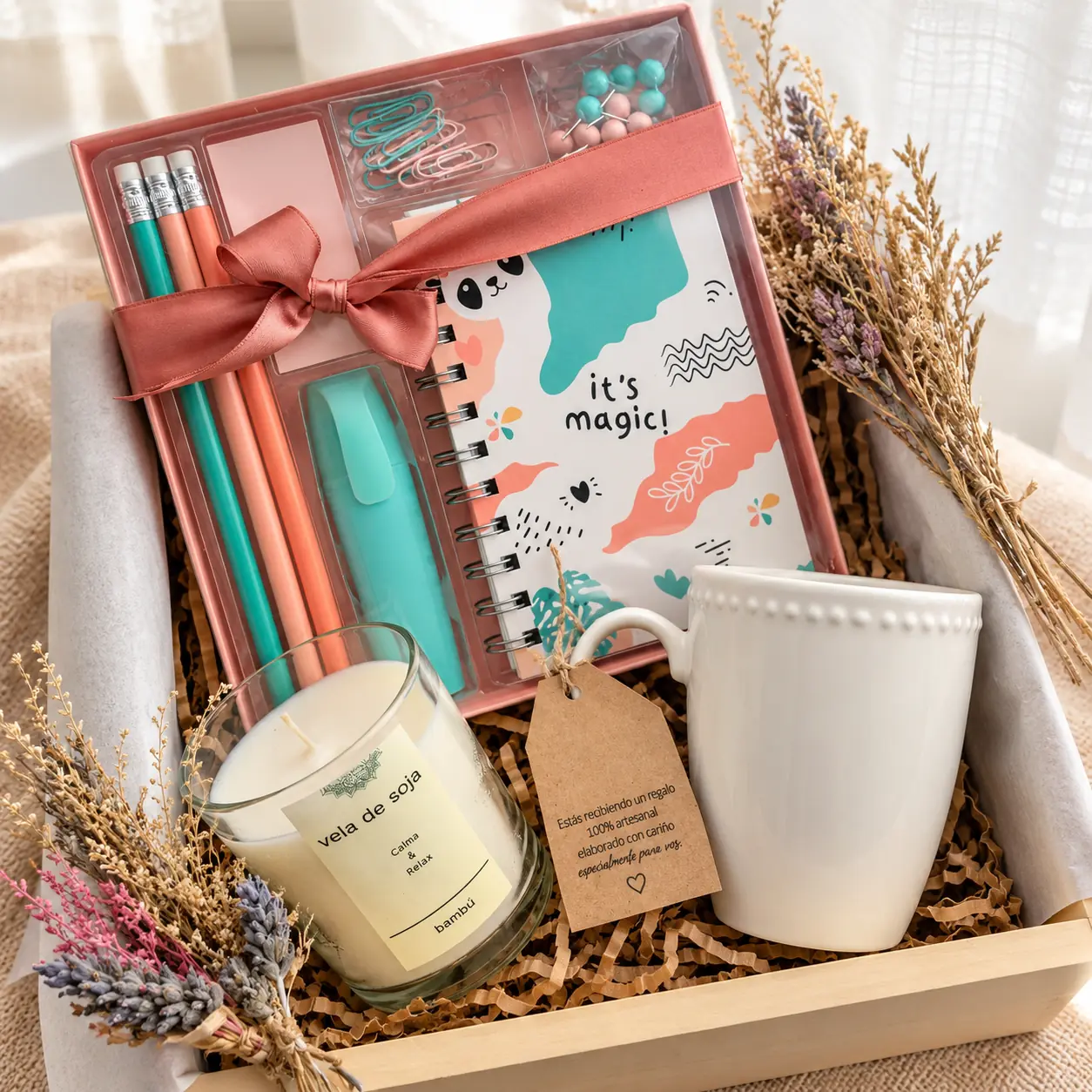 Box Momento Creativo | Papelería, Taza & Vela