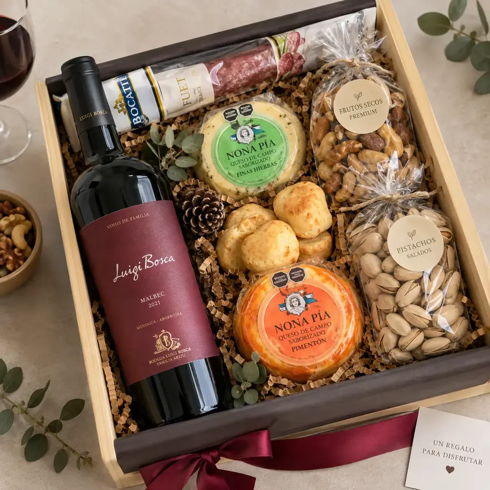 Box Wine & Cheese | Luigi Bosca & Quesos