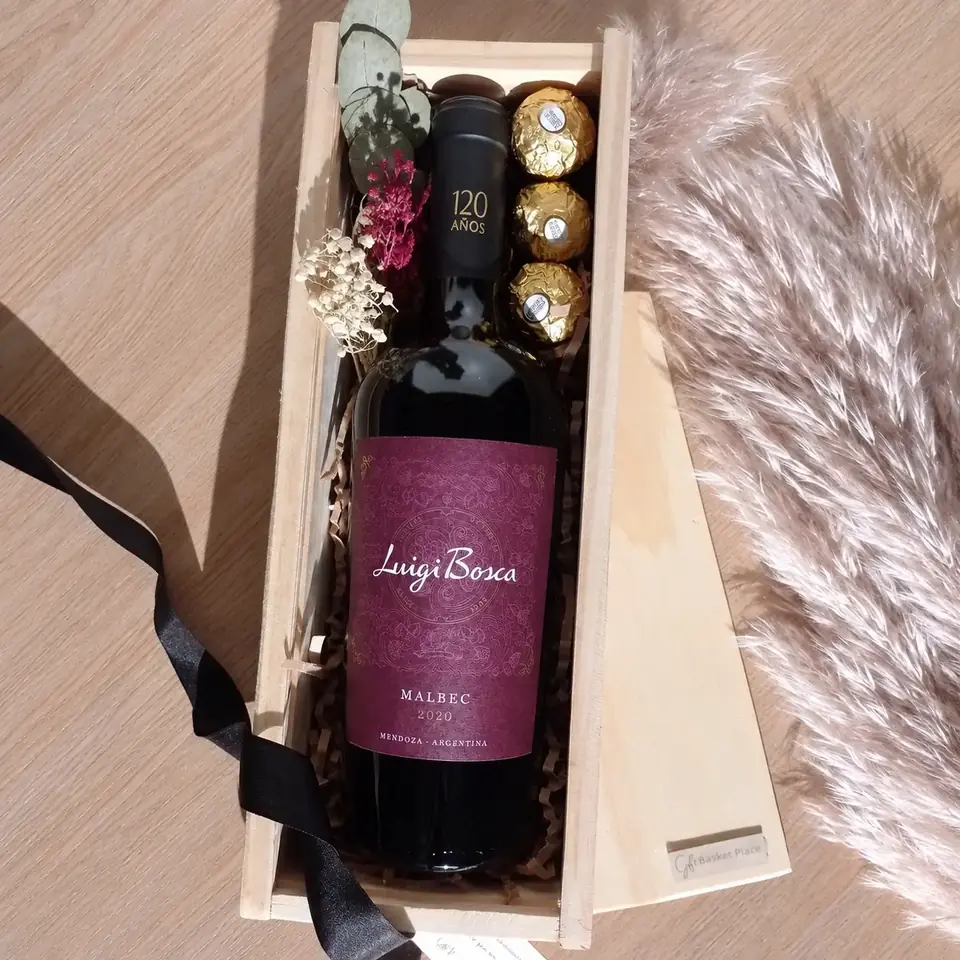 Box Luigi Bosca & Ferrero | Vino Malbec & Chocolates