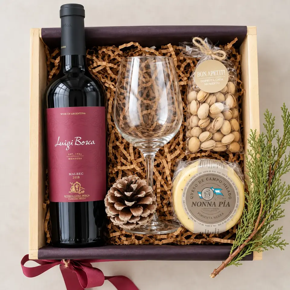 Wine & Snack Box | Luigi Bosca & Queso