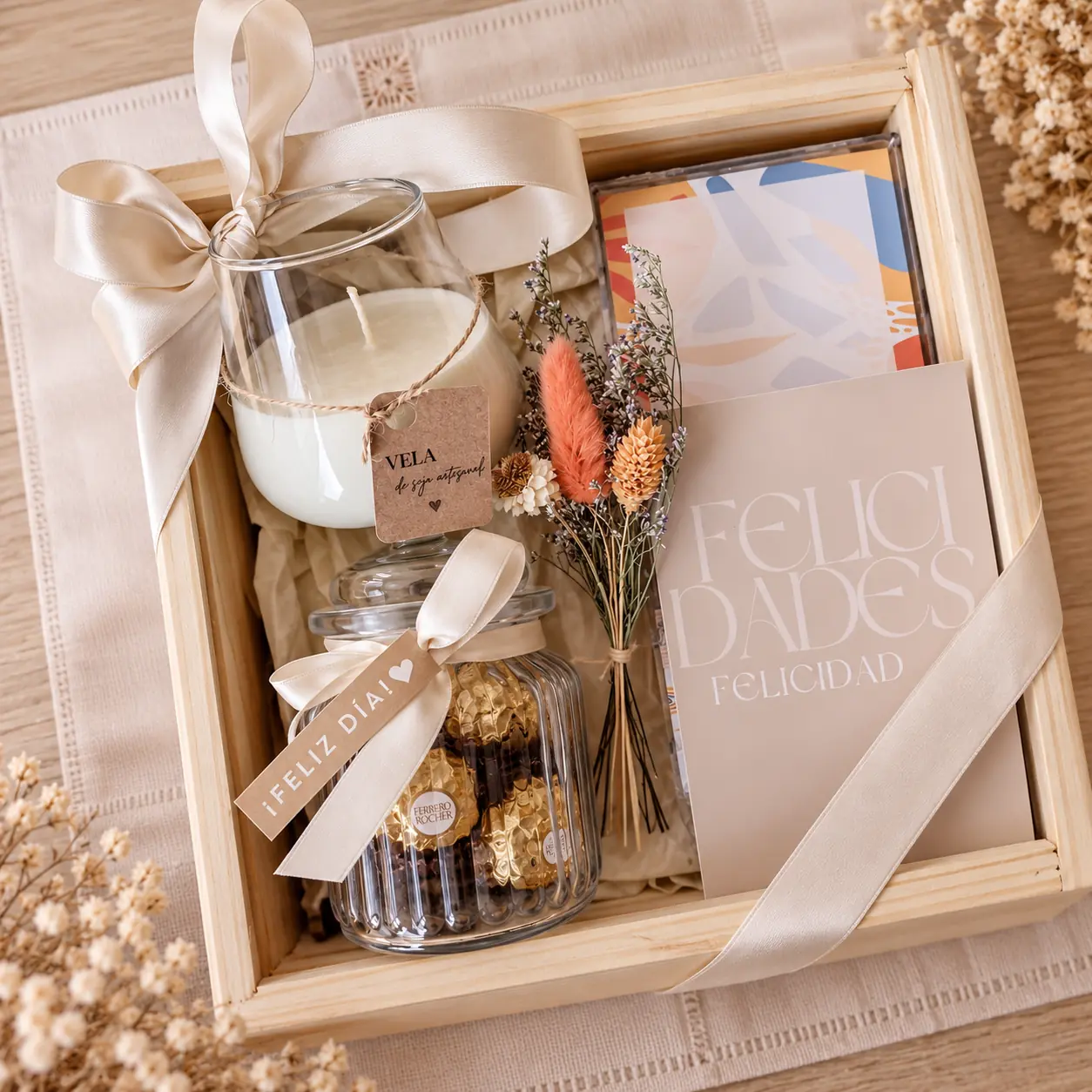 Box Rincon Encantado #2 | Papelería, Vela & Ferrero Rocher