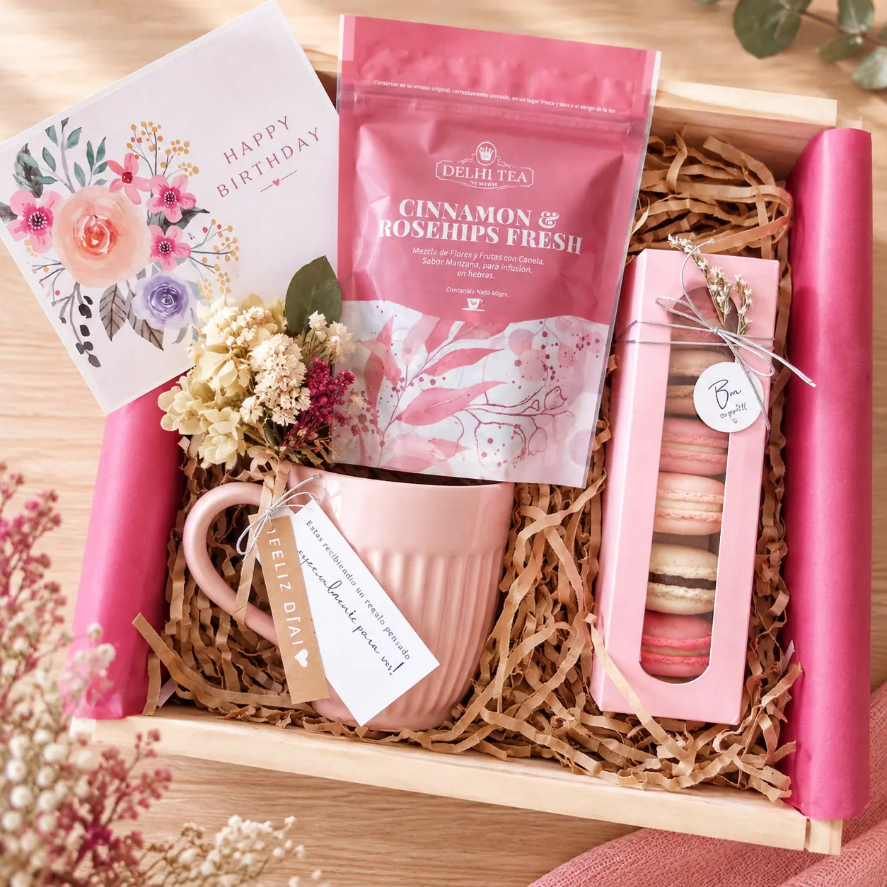 Box Tea Time | Té & Macarons Artesanales