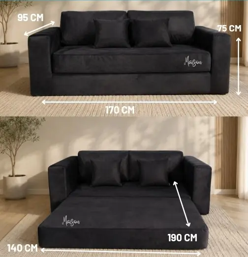 Sillón cama cubo 2 plazas