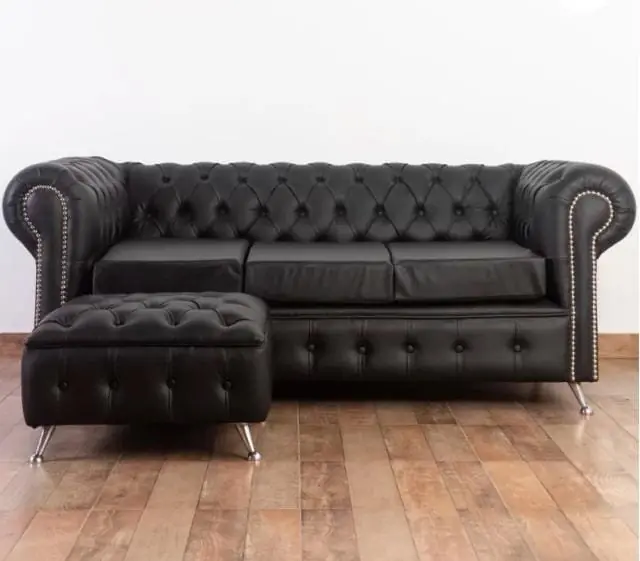 Sillon Chesterfield 3 cuerpos + camastro 70x70