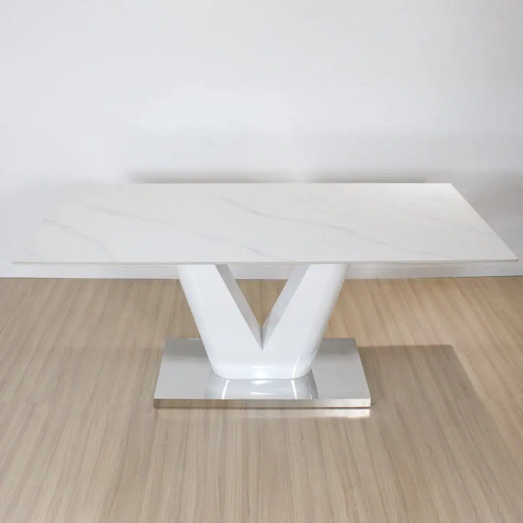 Mesa rectangular  180 cm x 90 cm blanca
