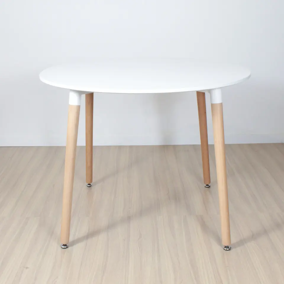 Mesa Eames 90 cm Redonda De Comedor