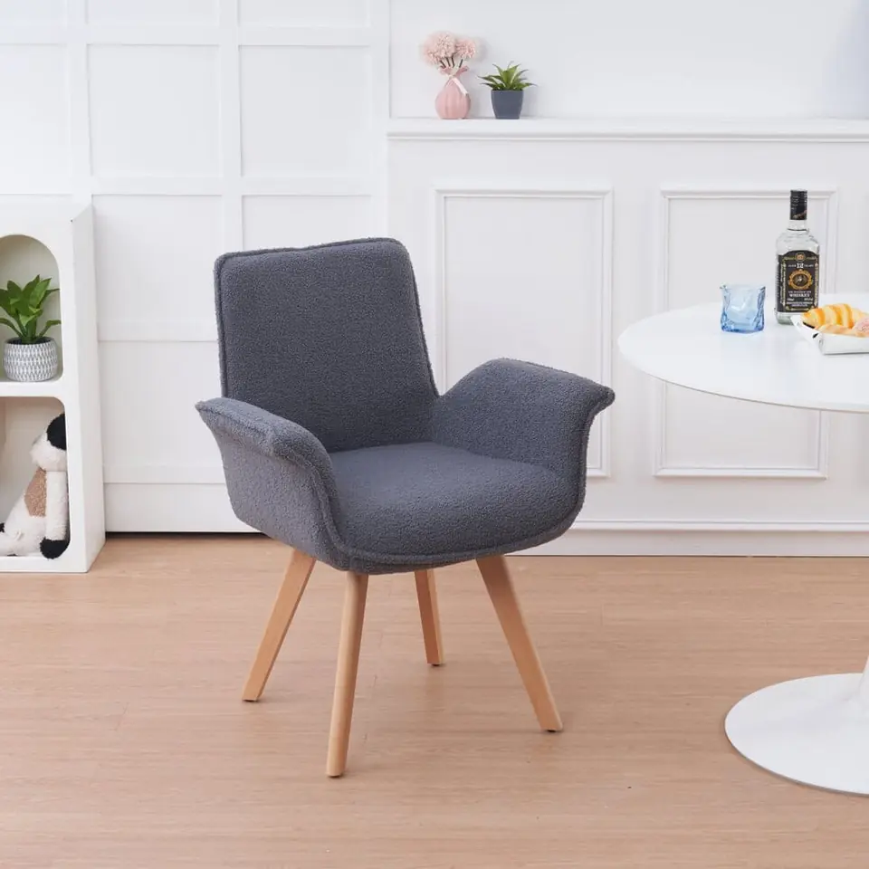 Sillon tapizado  gris