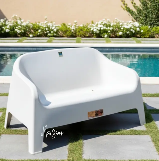 Sillón skarpo doble blanco