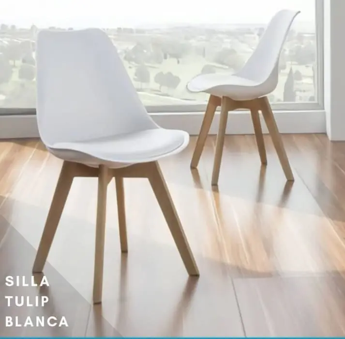 Silla tulip (almohadón en el asiento) reforzada
