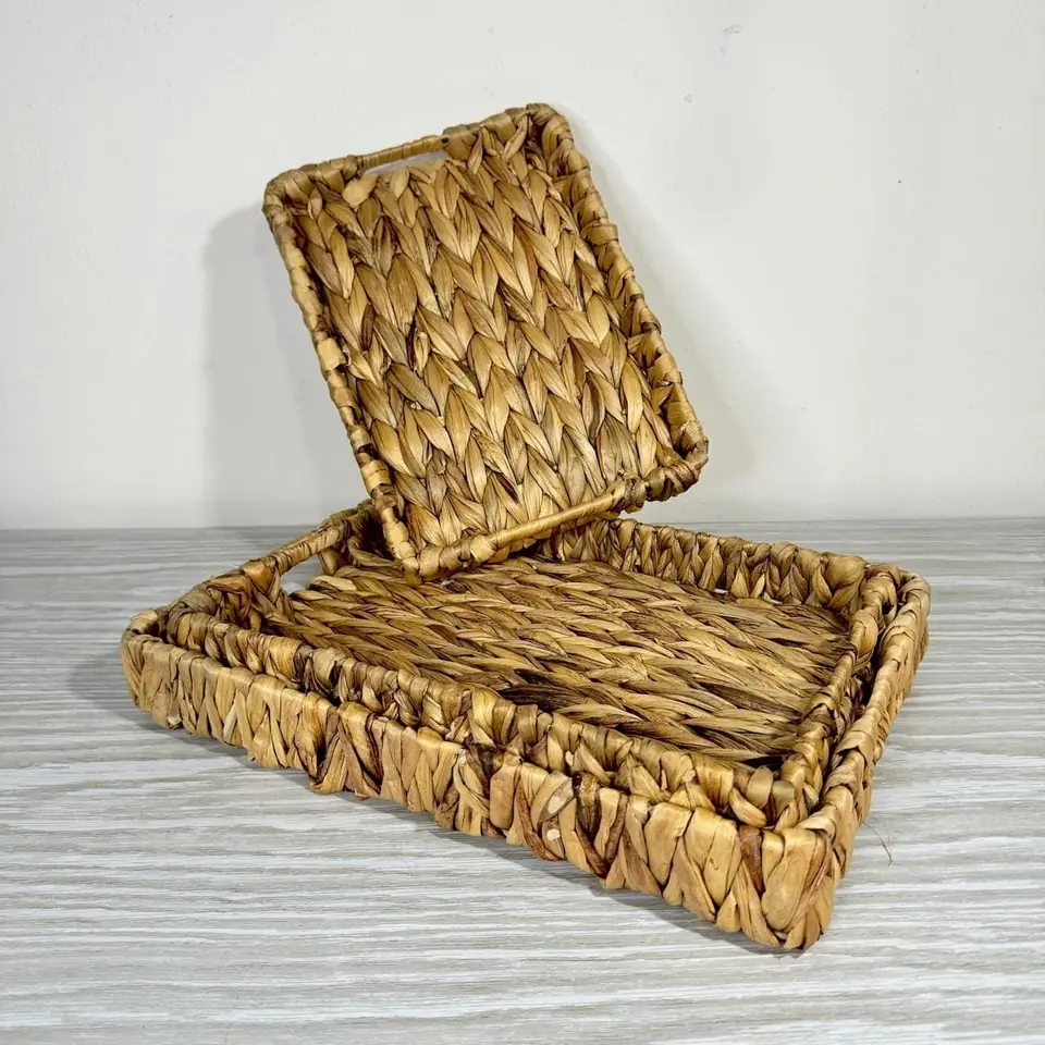 set de 3 bandeja gema fibras naturales