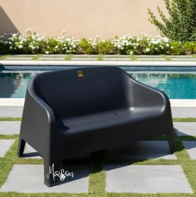 Sillón skarpo doble negro