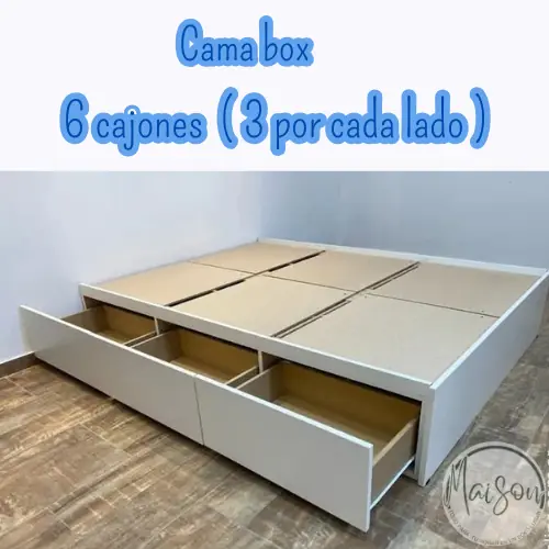 Cama box 6 cajones
