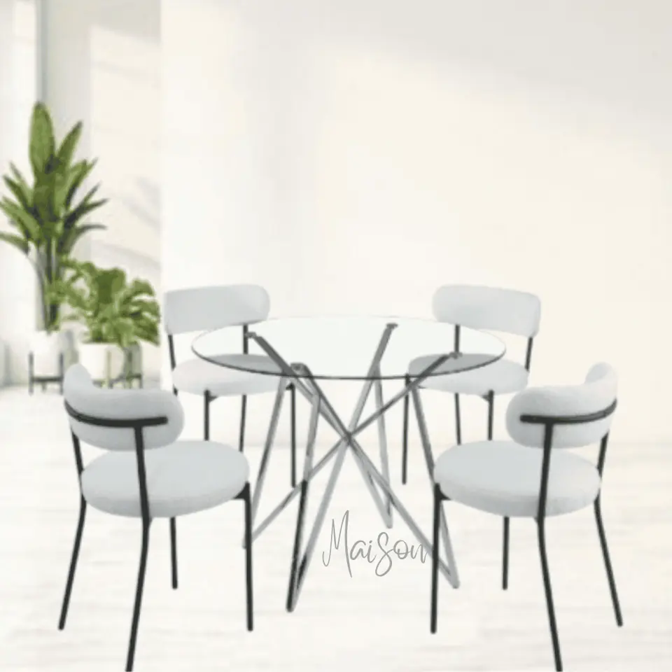 Mesa   100 cm y 4 sillas Viena