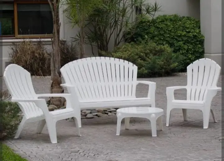 Set de jardín blanco